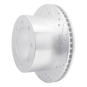 Dodge Ram 4000 Brake Rotor (1) - Rear Right - R1 Concepts - Drilled & Slotted - Silver - `00-`02